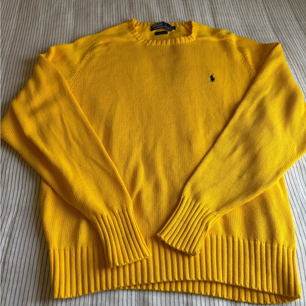 Ralph Lauren Vibrant Yellow Crew Neck Sweater